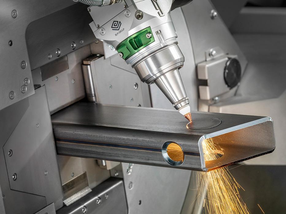 Tube laser cutting cell at Nevatronix Laser, Las Vegas, NV.